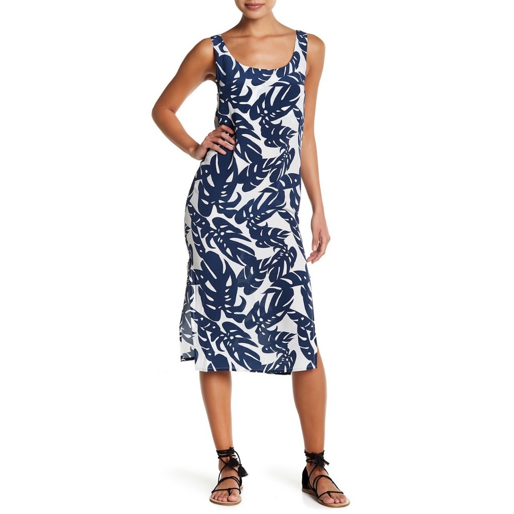 Mikoh Waikoloa tropical print midi dress